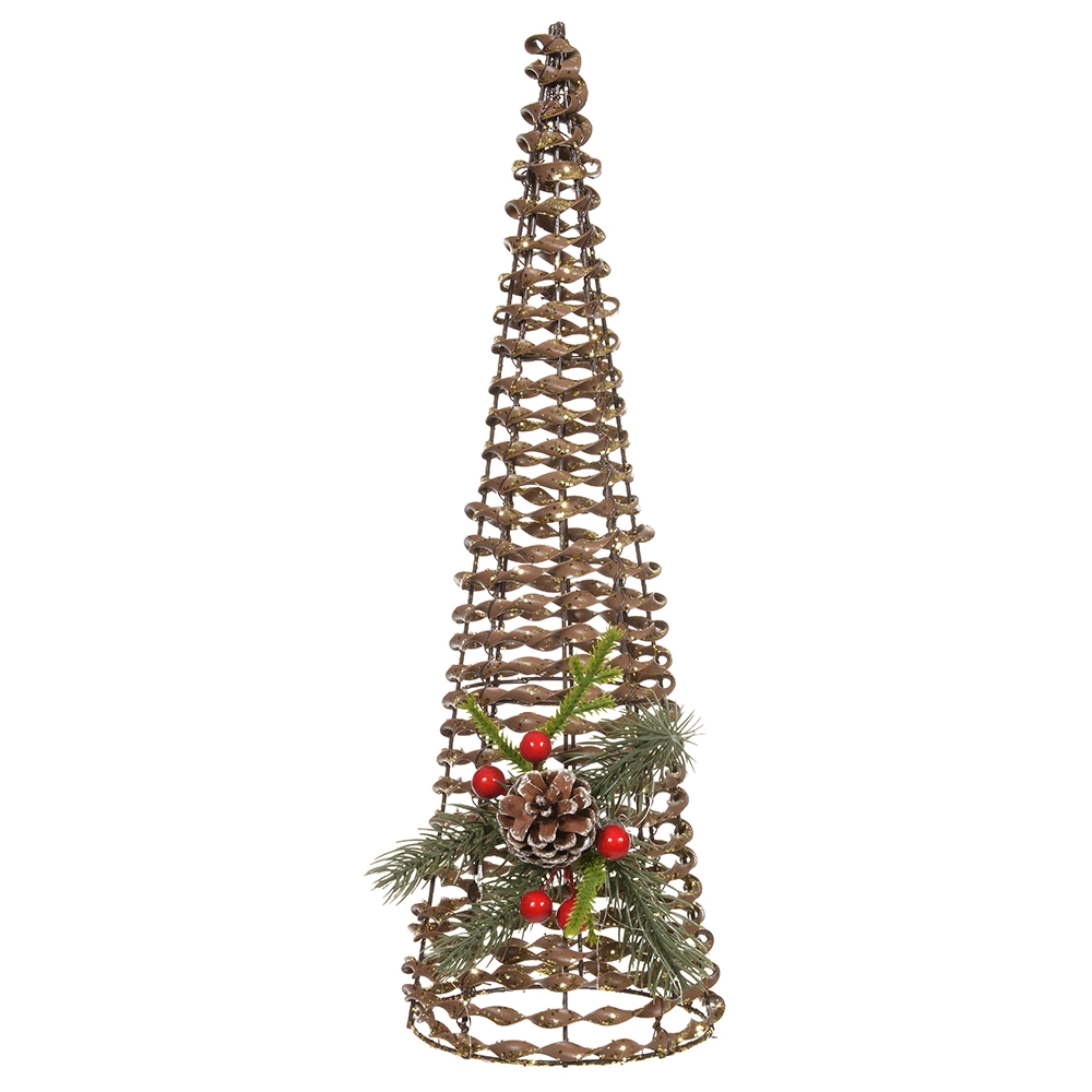 Arvore Cone Dourado Verde 40cm 51264001 Dea