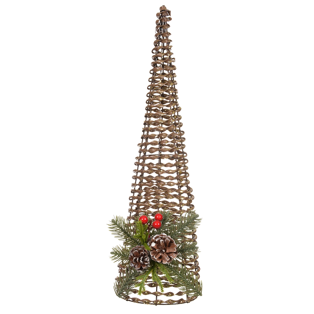 Arvore Cone Dourado Verde 50cm 51267001 Dea