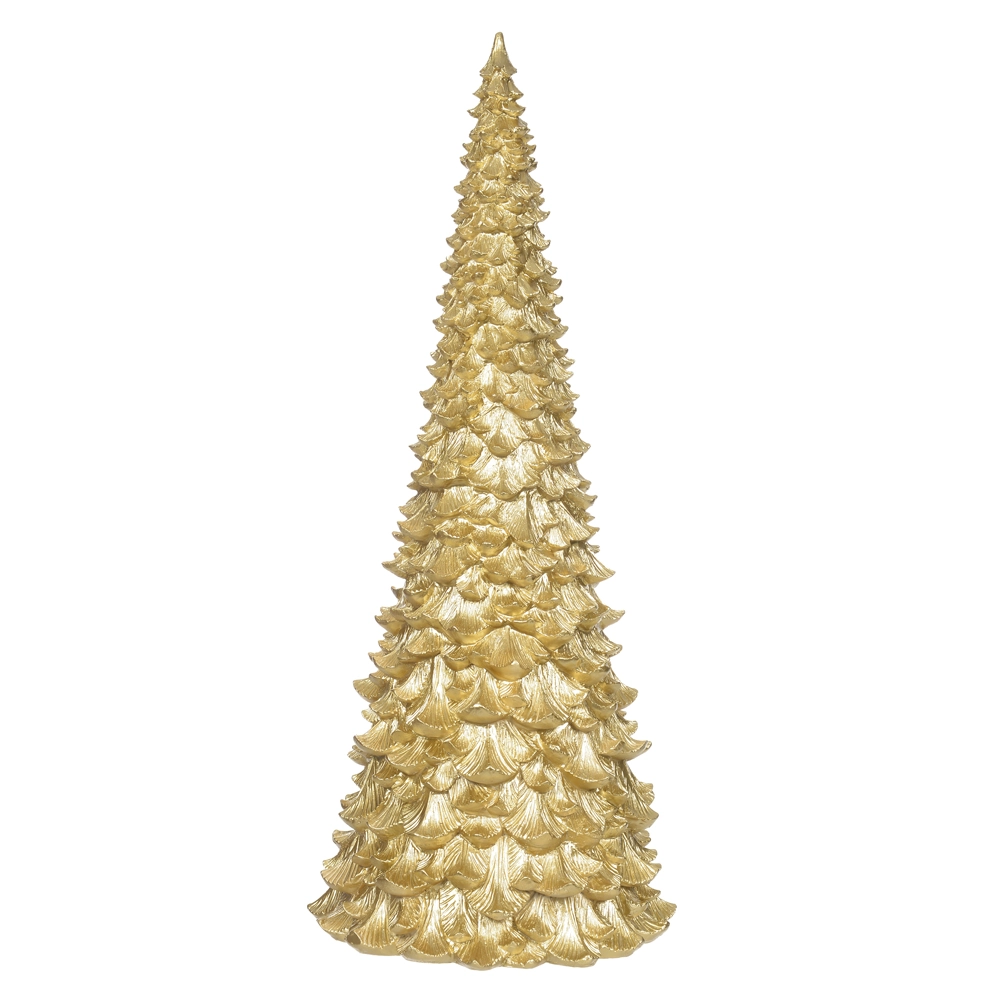 Enfeite Natal Resina Arvore Dourado 61cm 51318001 Dea