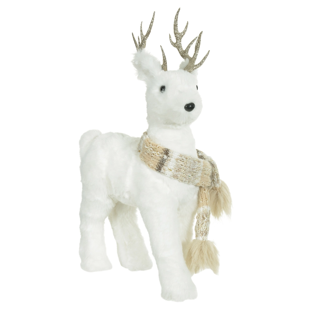 Rena Natal Em Pe Bege Branco 36cm 51340001 Dea