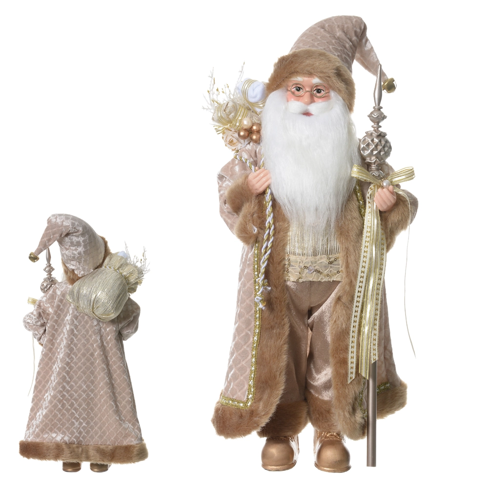 Boneco Natal Papai Noel Pe Fendi 60cm 51412001 Dea