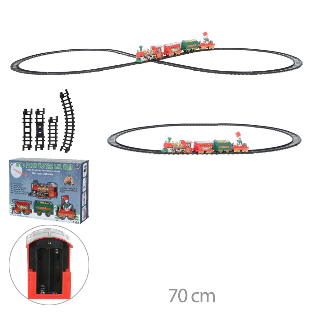 Enfeite Natal Trem Plastico Colorido 70cm 51481001 Dea