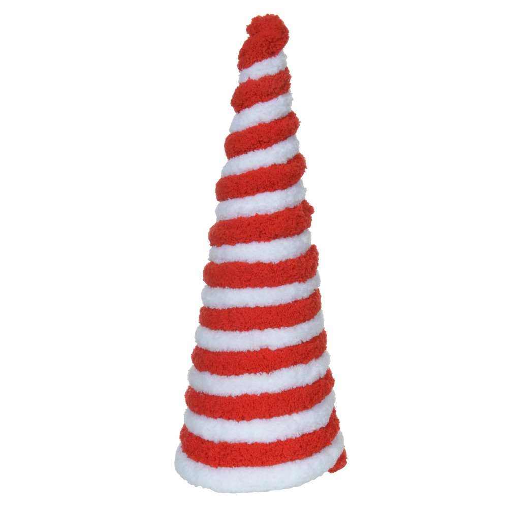 Arvore Natal Cone Candy Vermelha Branca 30cm 51809001 Dea