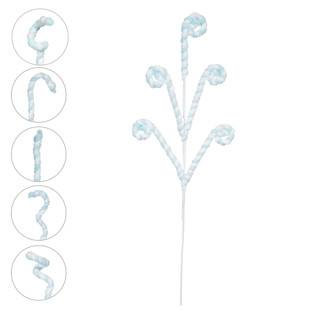 Complemento Candy Cane Azul Claro Branco 50cm 44909002 Dea