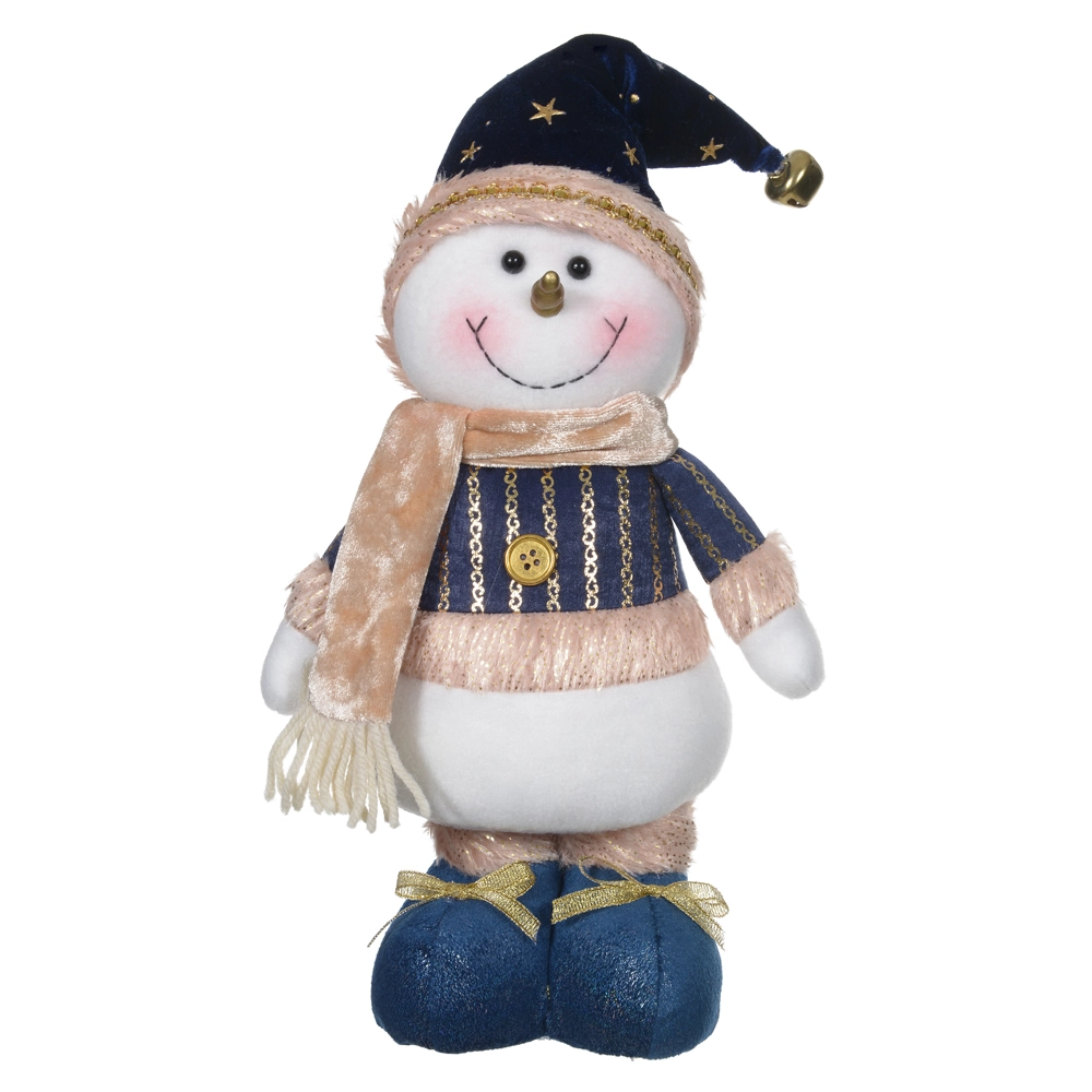 Boneco Neve Pe Azul 36x13cm 51938001 Dea