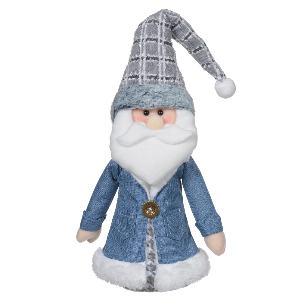 Boneco Natal Papai Noel Azul 46x15cm 51956001 Dea