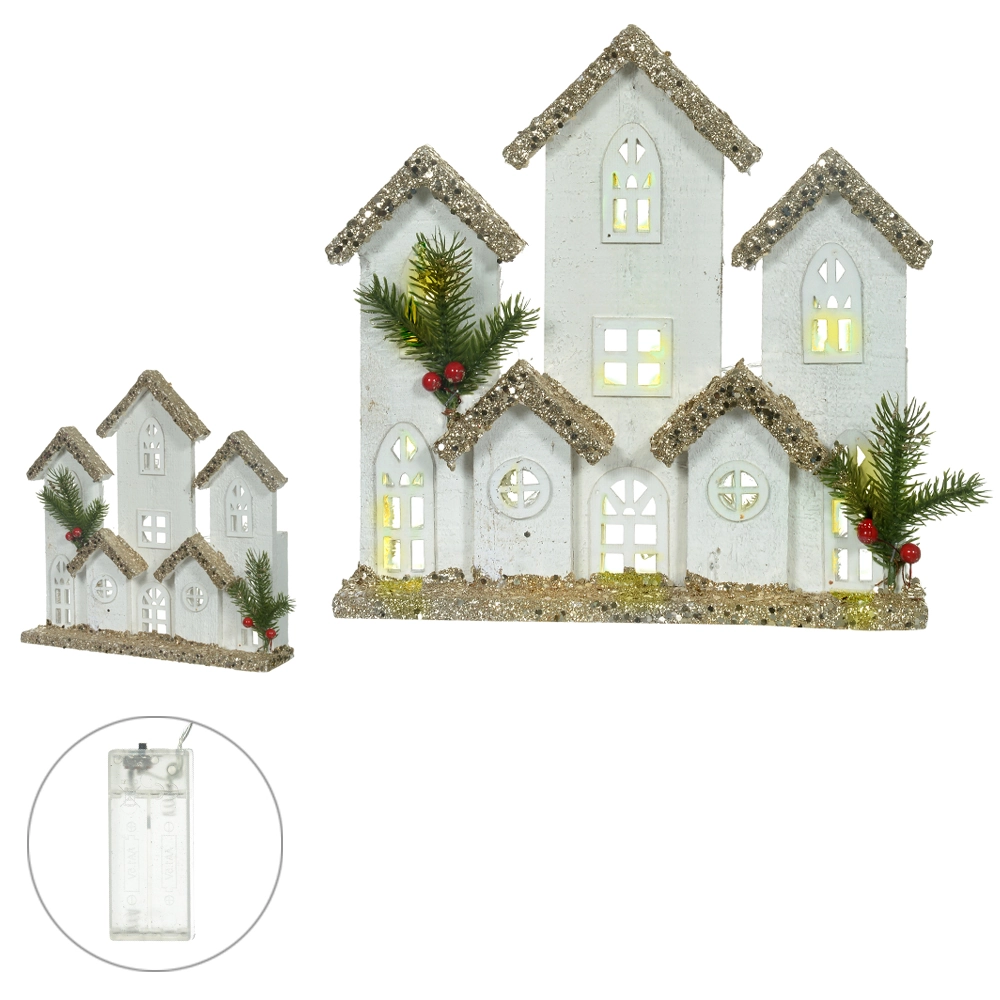 Vila Decorativa Natal Led Bco Champ 52012002 Dea
