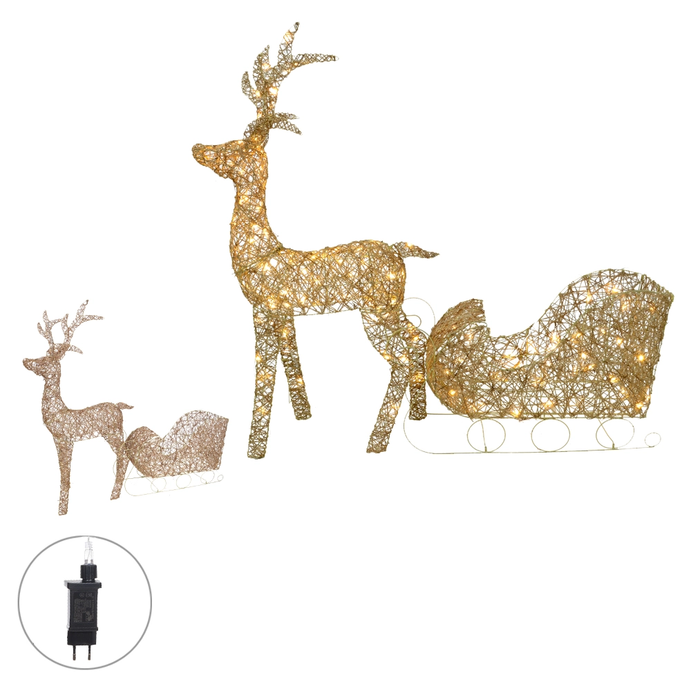 Rena Natal Treno Dourado 130 Led Bivolt 52103001 Dea