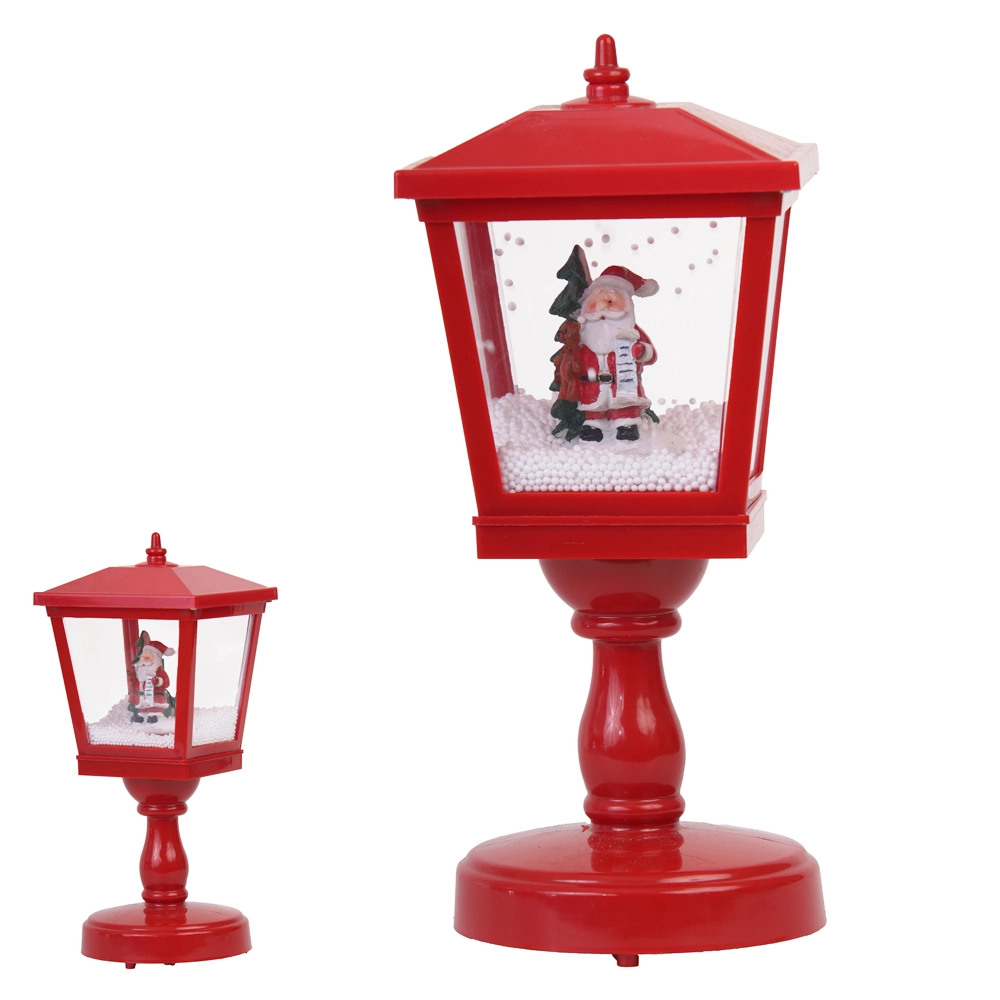 Natal Poste Mesa Cenario Som Neve 32cm 52964001 Dea