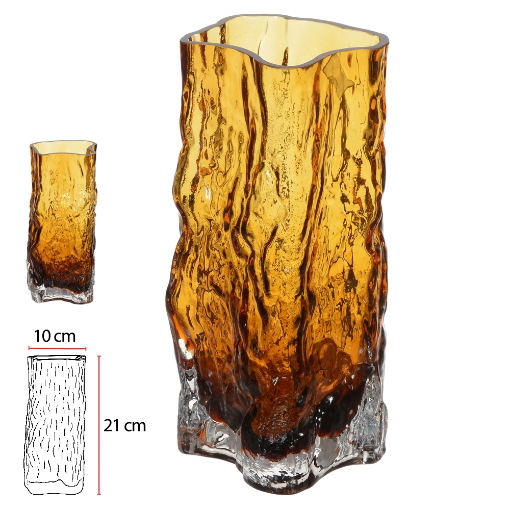Vaso Vidro Ambar 21cm 10d 53151001 Dea