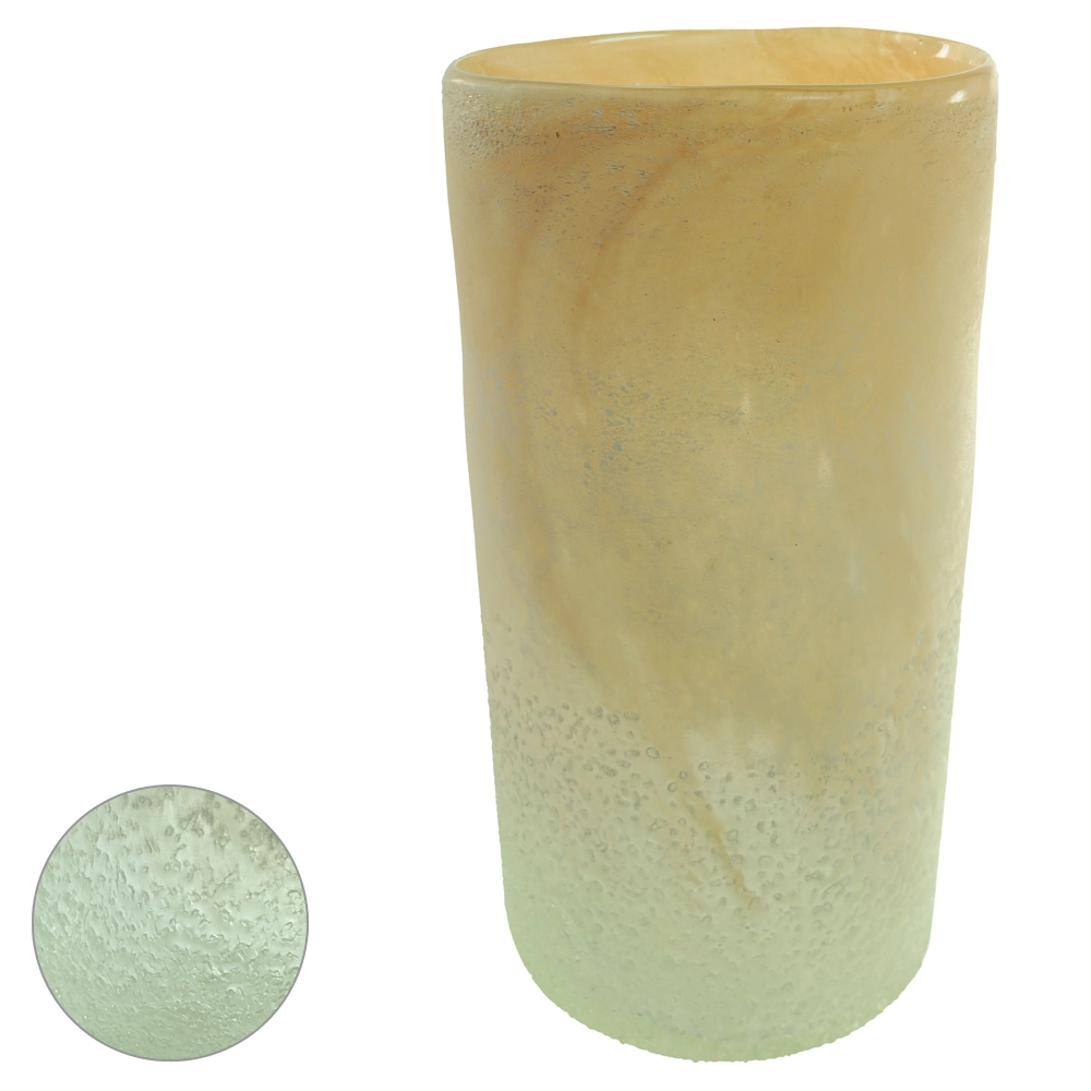 Vaso Vidro Bege 30cm 53276001 Dea