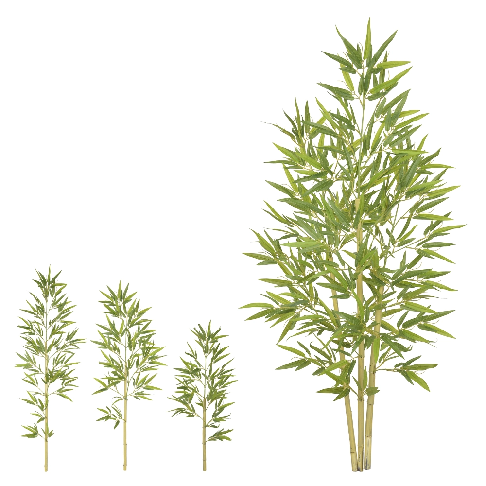 A Bamboo X3 1.5m Verde 34777001 Flor Arte
