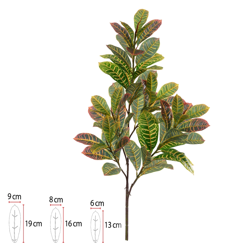 Arvore Flor Arte Croton Real X63 Verde 1m 53856001