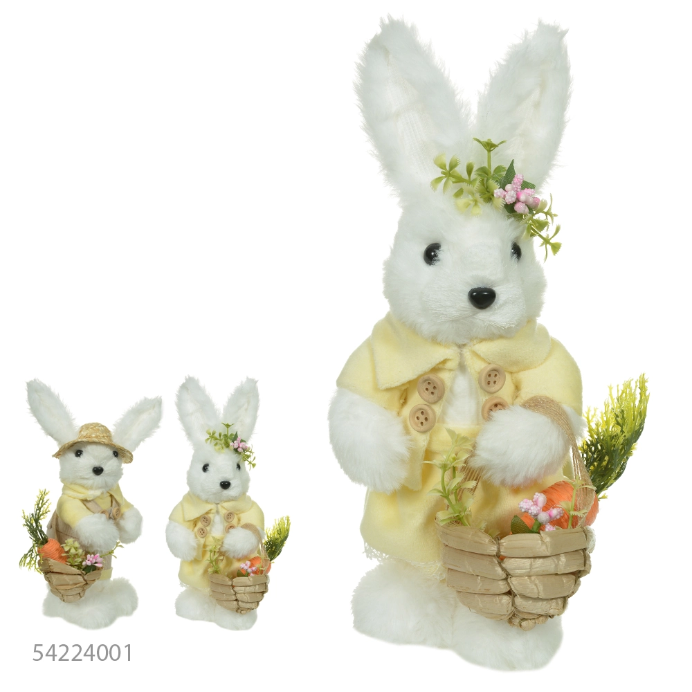 Coelho Femea Pe Amarelo 15x26cm 54223001 Dea