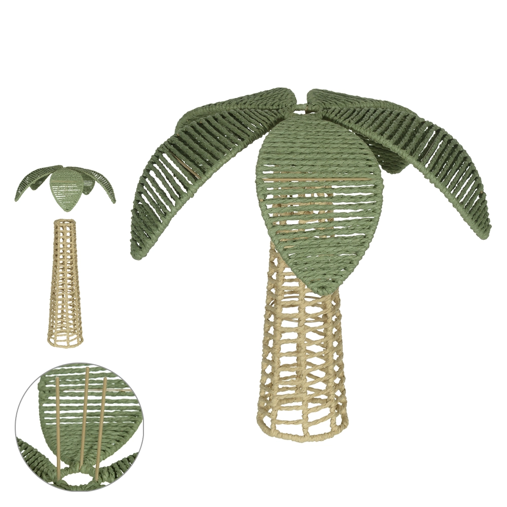 Pascoa Objeto Dec Verde/bege 37x37x35cm Dea
