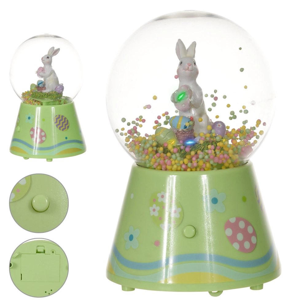 Globo Pascoa Som Confete Verde 11x7cm 54345001 Dea