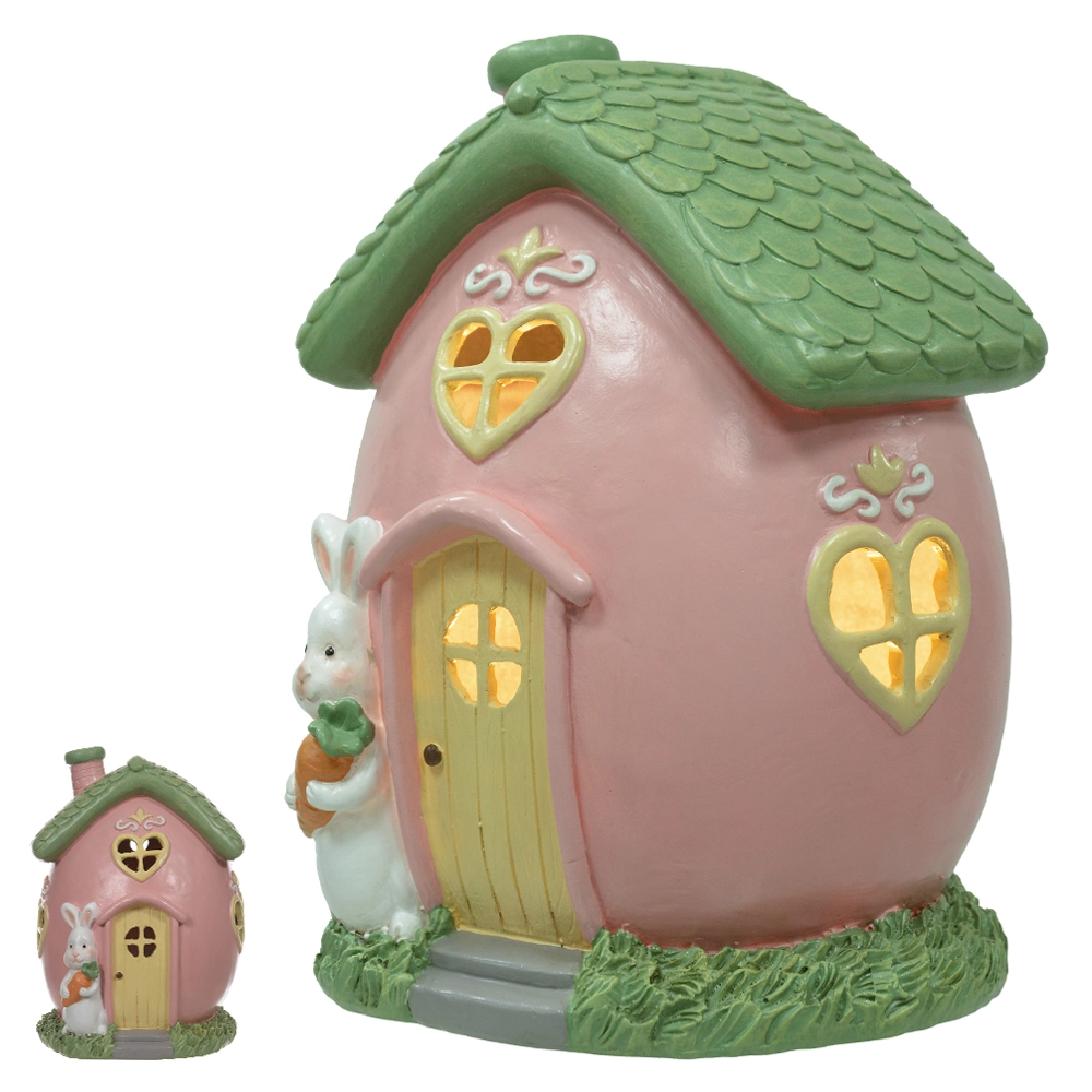 Casinha Coelho Resina 26.6x19.6cm 54679001 Dea