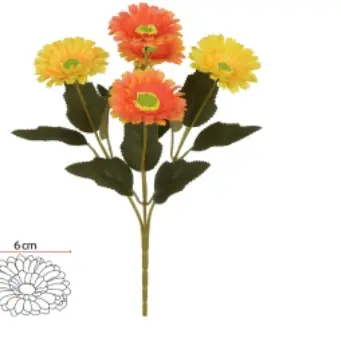 B.margarida X5 Laranja Outono 28cm Florarte Vol. 4
