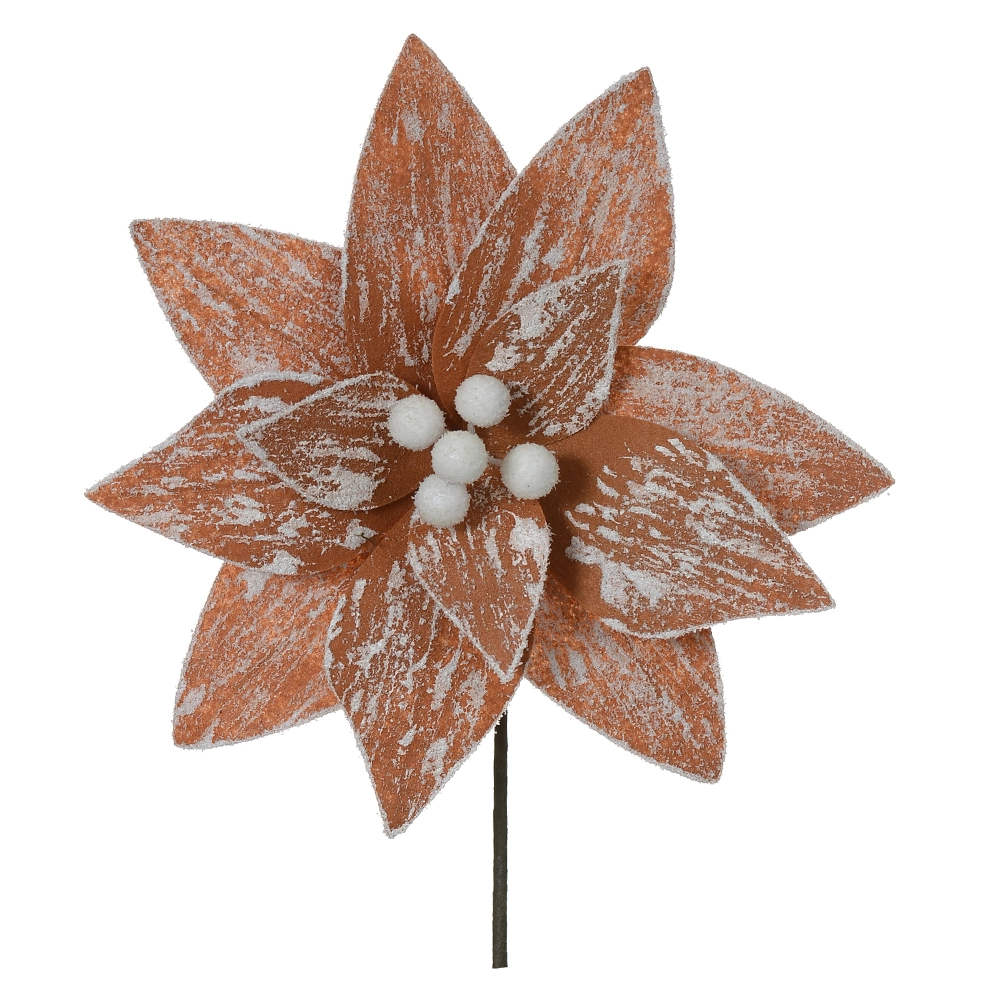 Flor Natal Marrom 25cm 56806001 Dea