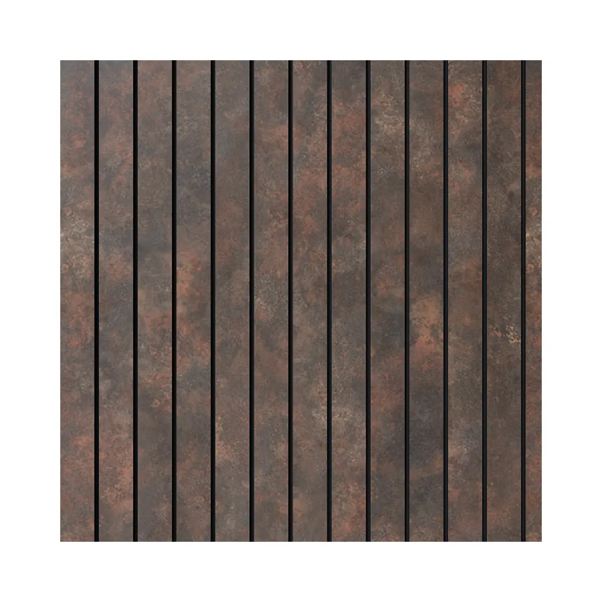 Painel Ripado Laminado Eva Autocolante 10cm Linha Urban Plus Corten | Valor Do Metro