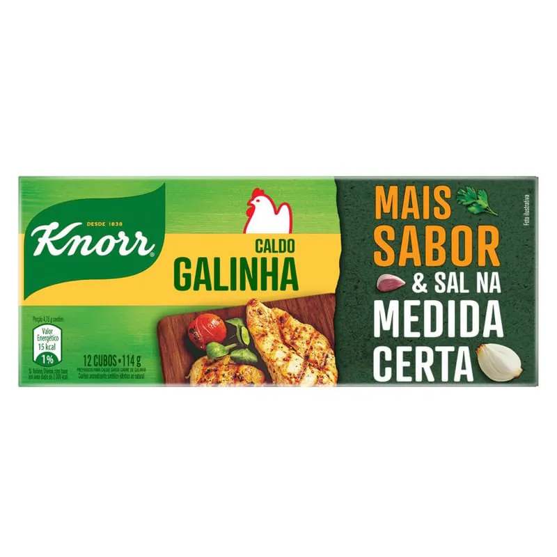 Caldo Knorr Galinha 114g 12 cubos