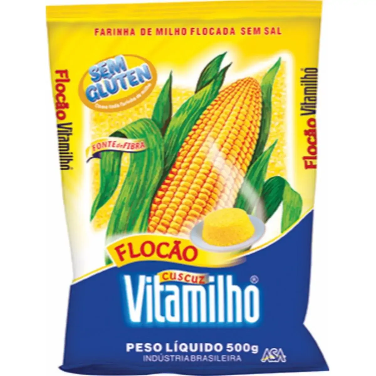 Farinha de Milho VITAMILHO Flocão Pacote 500g