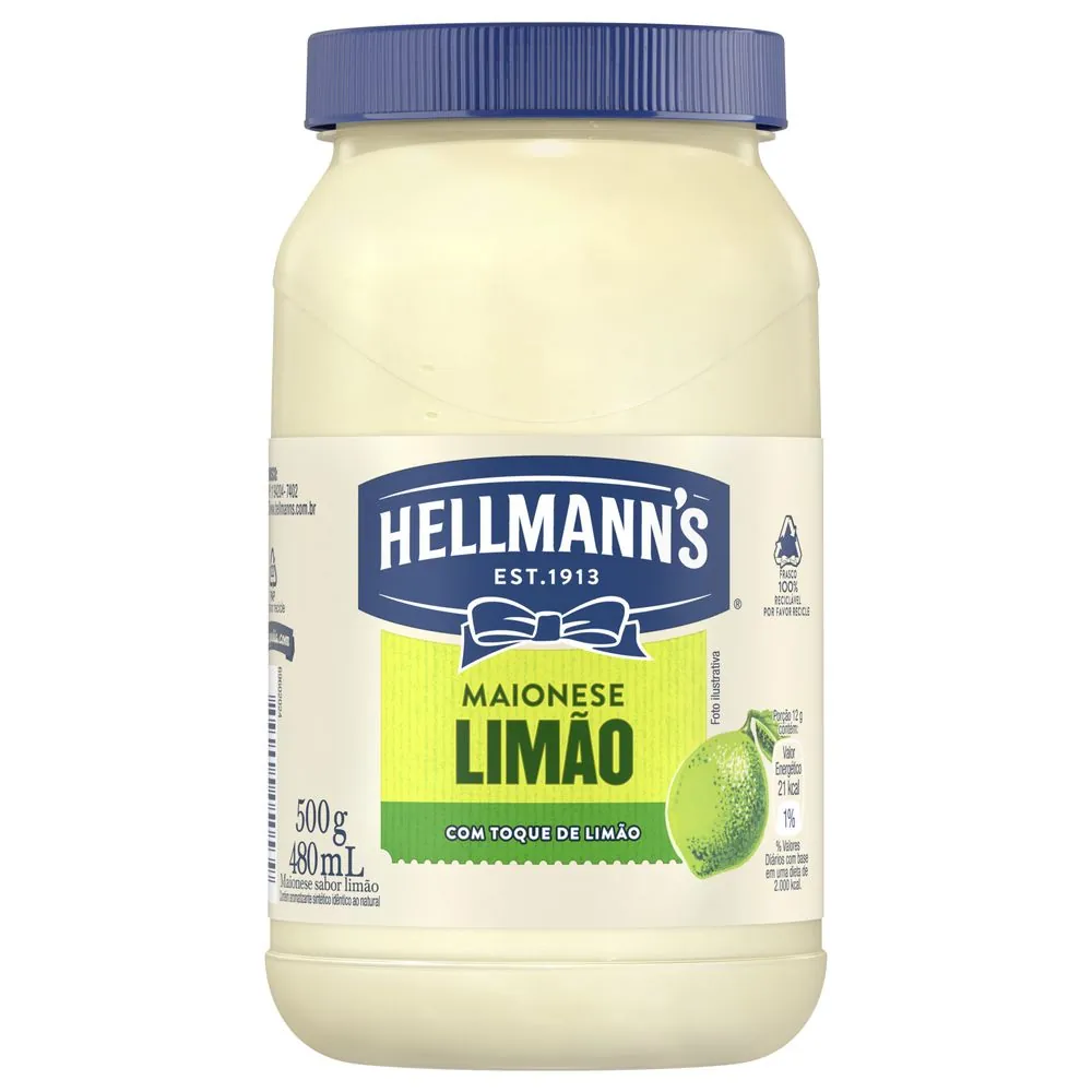 Maionese Hellmann's Limão 500g