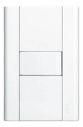 Interruptor Simples Com Placa 4x2 Fame Modulare Branco
