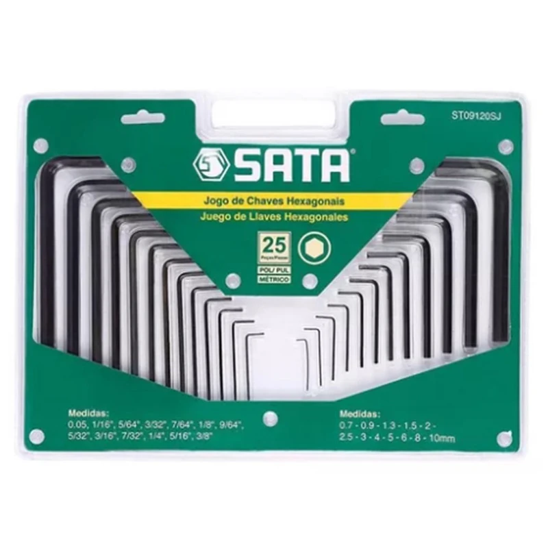 Ferramenta Sata Allen 25 Peças: Jogo Chave Hexagonal