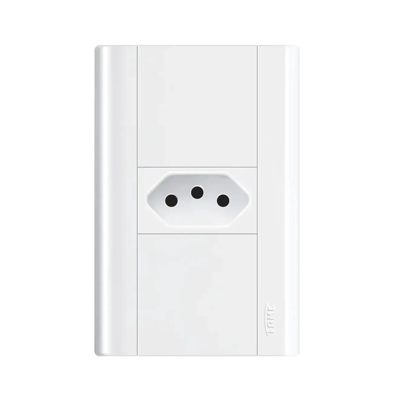 Tomada 2p+t 20a/250v Com Placa 4x2 Fame Modulare Branco