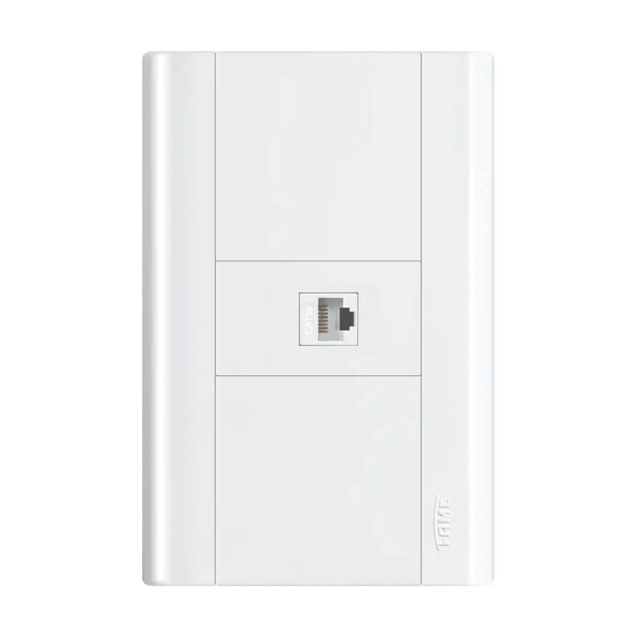Tomada Para Rede Rj45 Cat5e Com Placa 4x2 Fame Modulare Branco