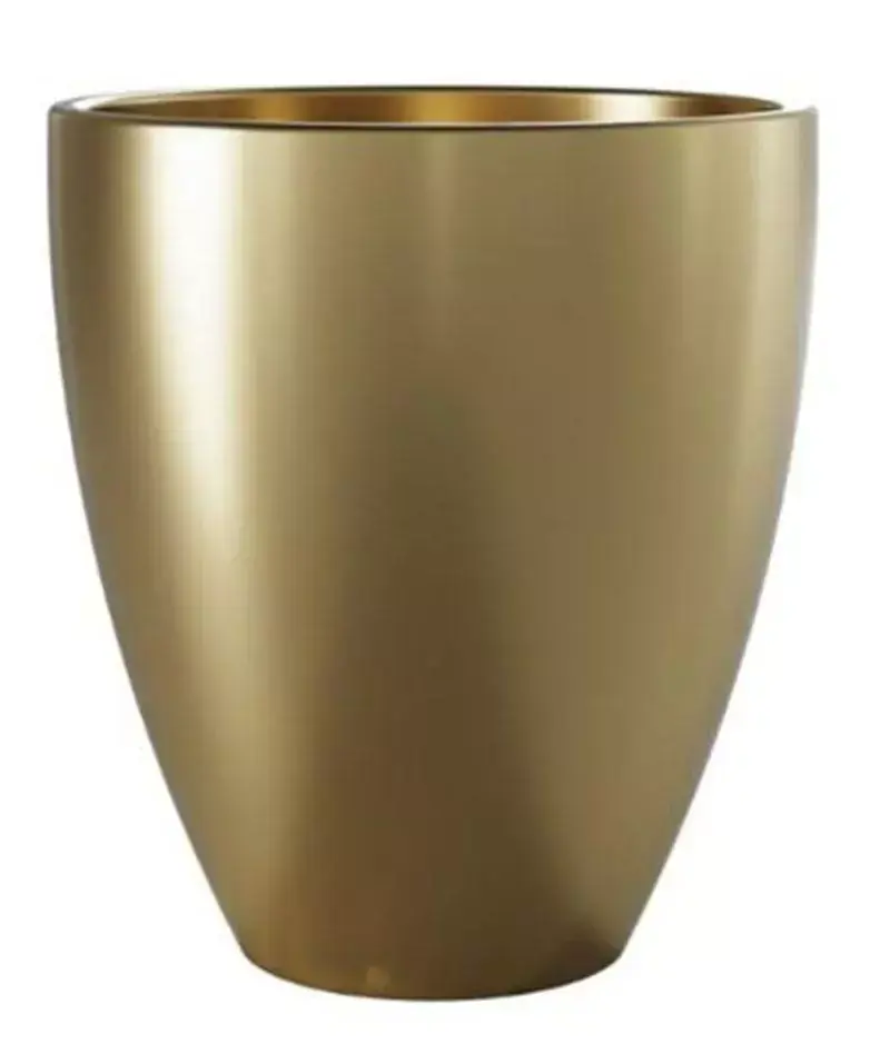 Vaso Cachepô Cerâmico Frankfurt Ouro 14 - Japi