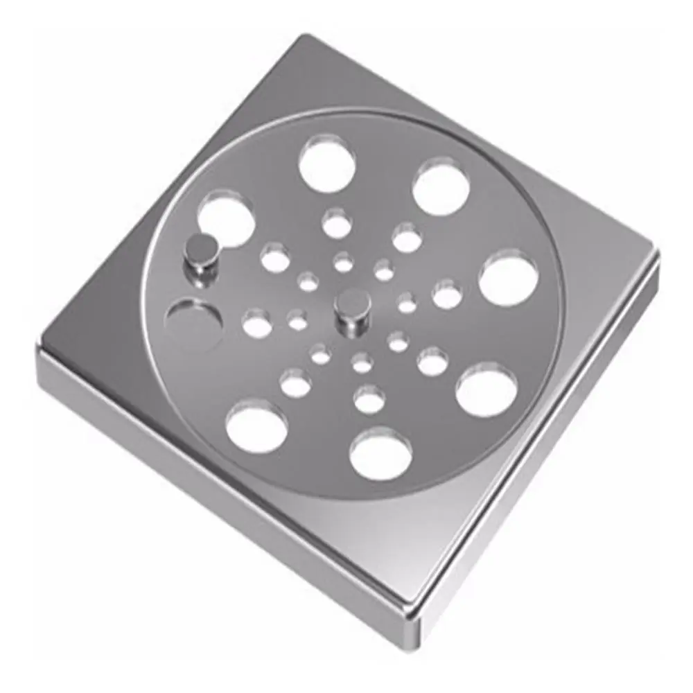 Kit 12 Grelha Quadrada Rotativa Inox 10cm Central