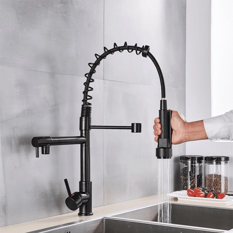 Torneira Para Cozinha Monocomando Preto Fosco Black Gourmet