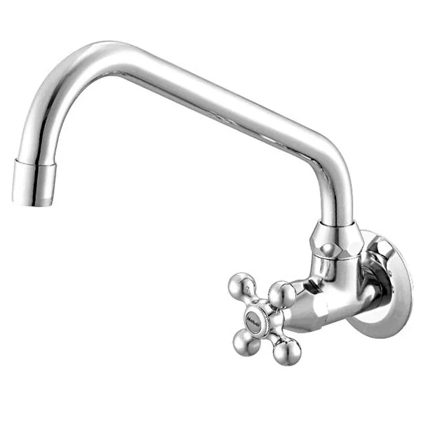 Torneira para Parede de Cozinha Bica Alta Cromado Super Meber