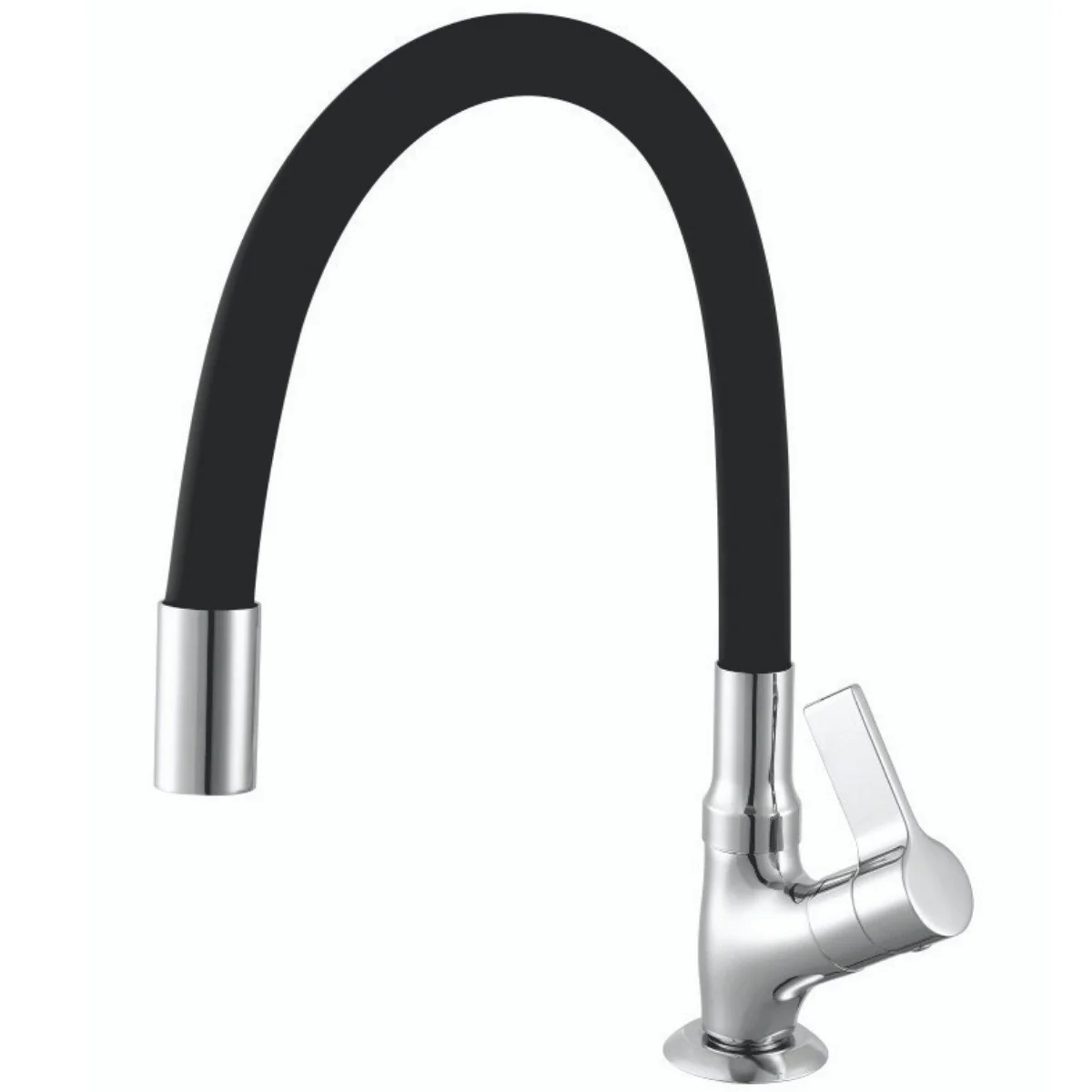 Torneira Cozinha Bica Movel 1173 Bm C36 Crom/preto Meber