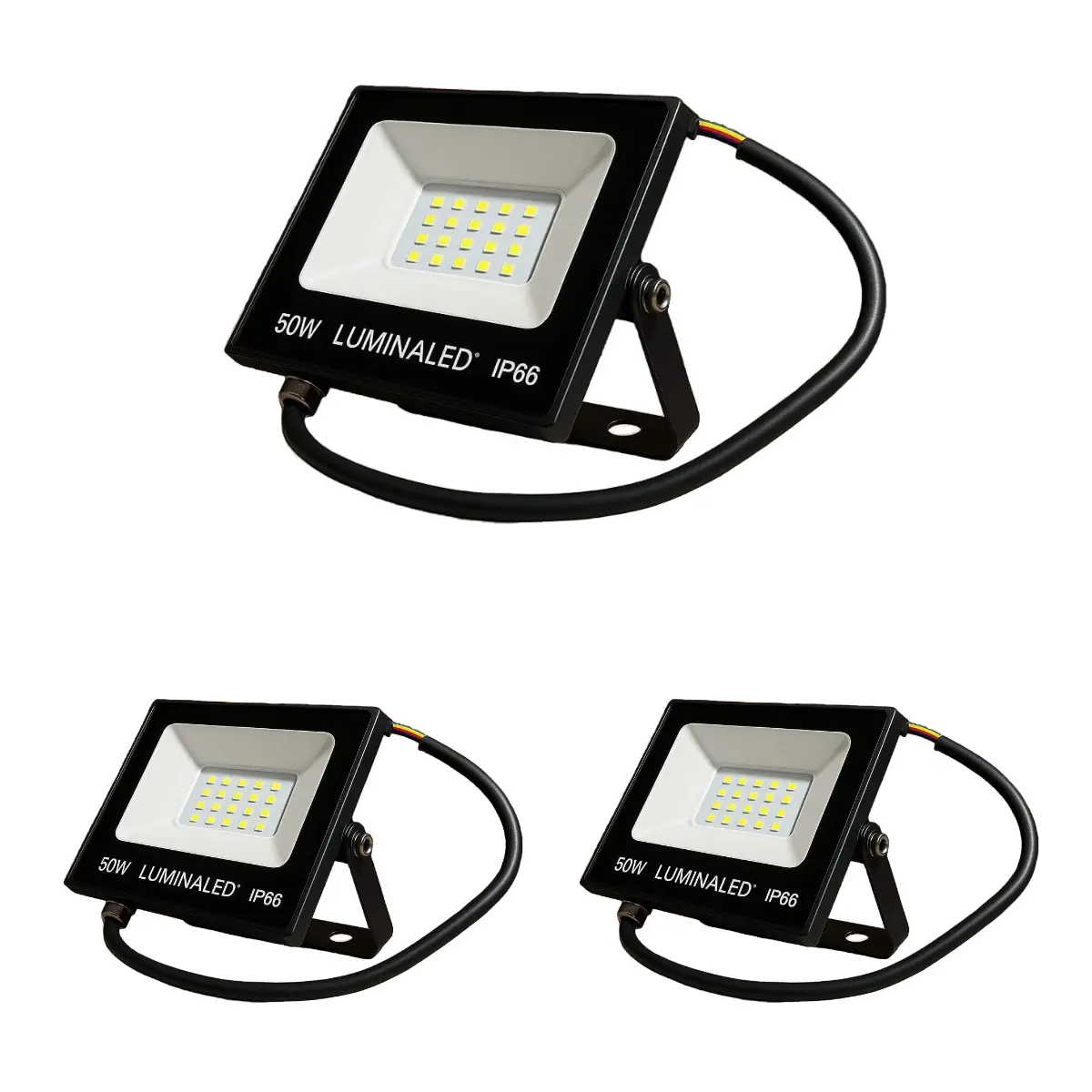 Refletor Led 50w Branco Frio Variações:kit 3