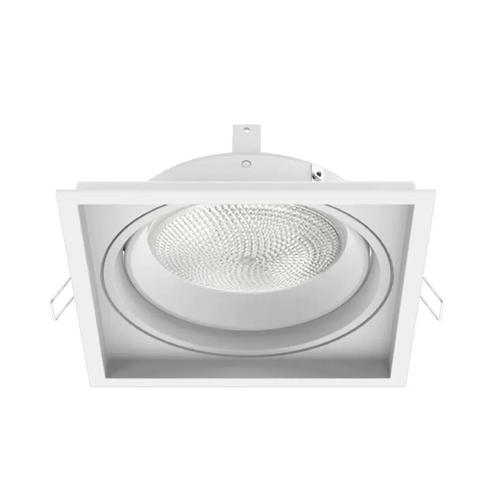 Spot Recuado Embutir Quadrado Par30 E Ar111 Il Branco Micro Texturizado NÃO ACOMPANHA LÂMPADA*