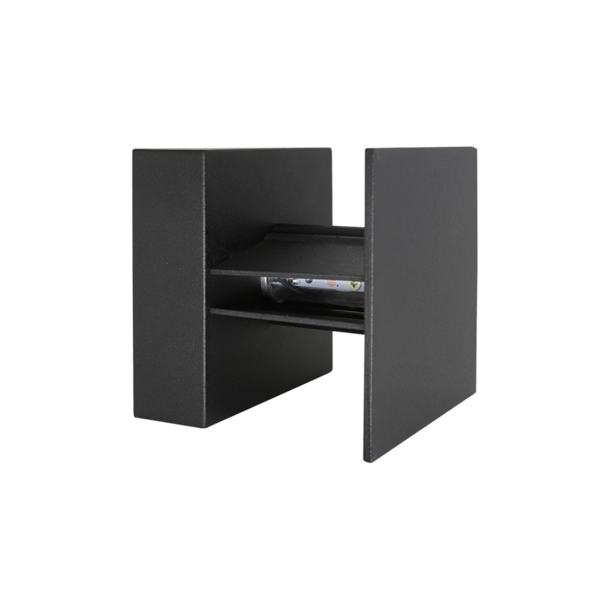 Arandela Quasar Led 5w 2700k Ip65 Preta