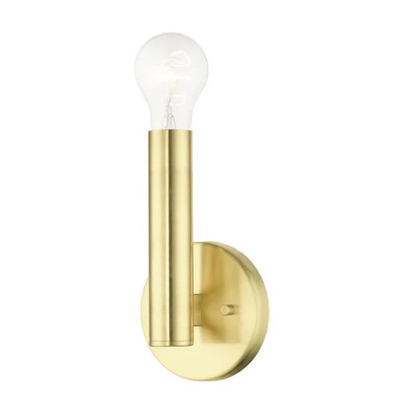 Arandela Moderna Slim Tubular P/1 Lâmpada E27 - 30cm (dourada)