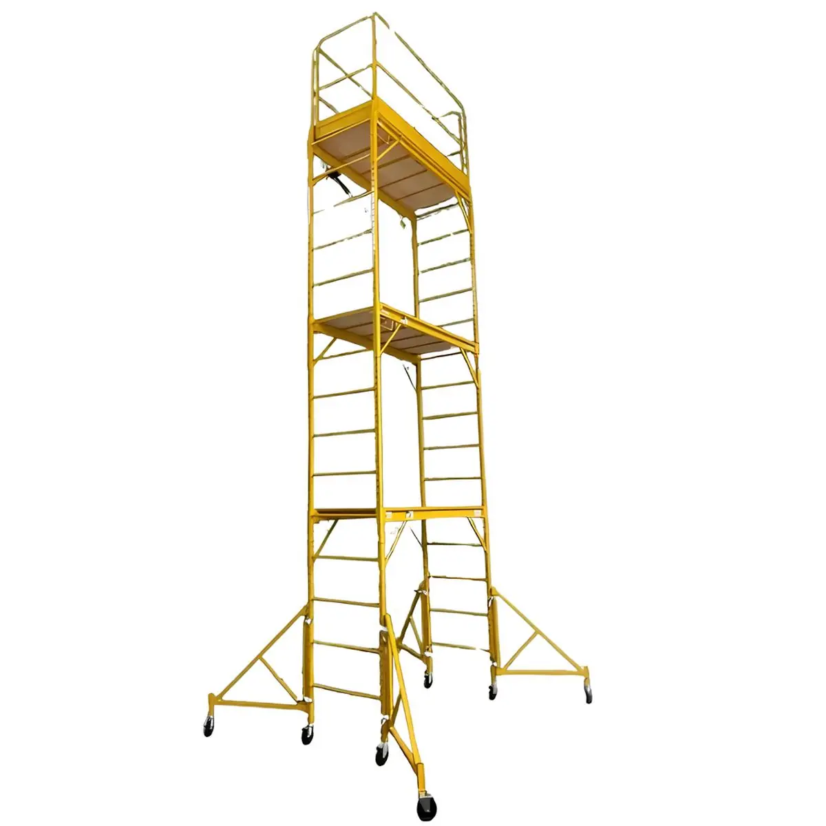 Andaime Metálico Triplo (5,4m) Com Kit De Hastes E Guarda-corpo