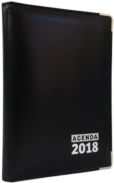 Agenda De Mesa Tradicional 2018 Liso Preto 400g Editora Paulinas