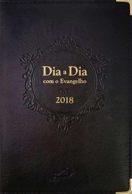 Biblia Dia A Dia 2018 Luxo Preto 511g Editora Paulinas