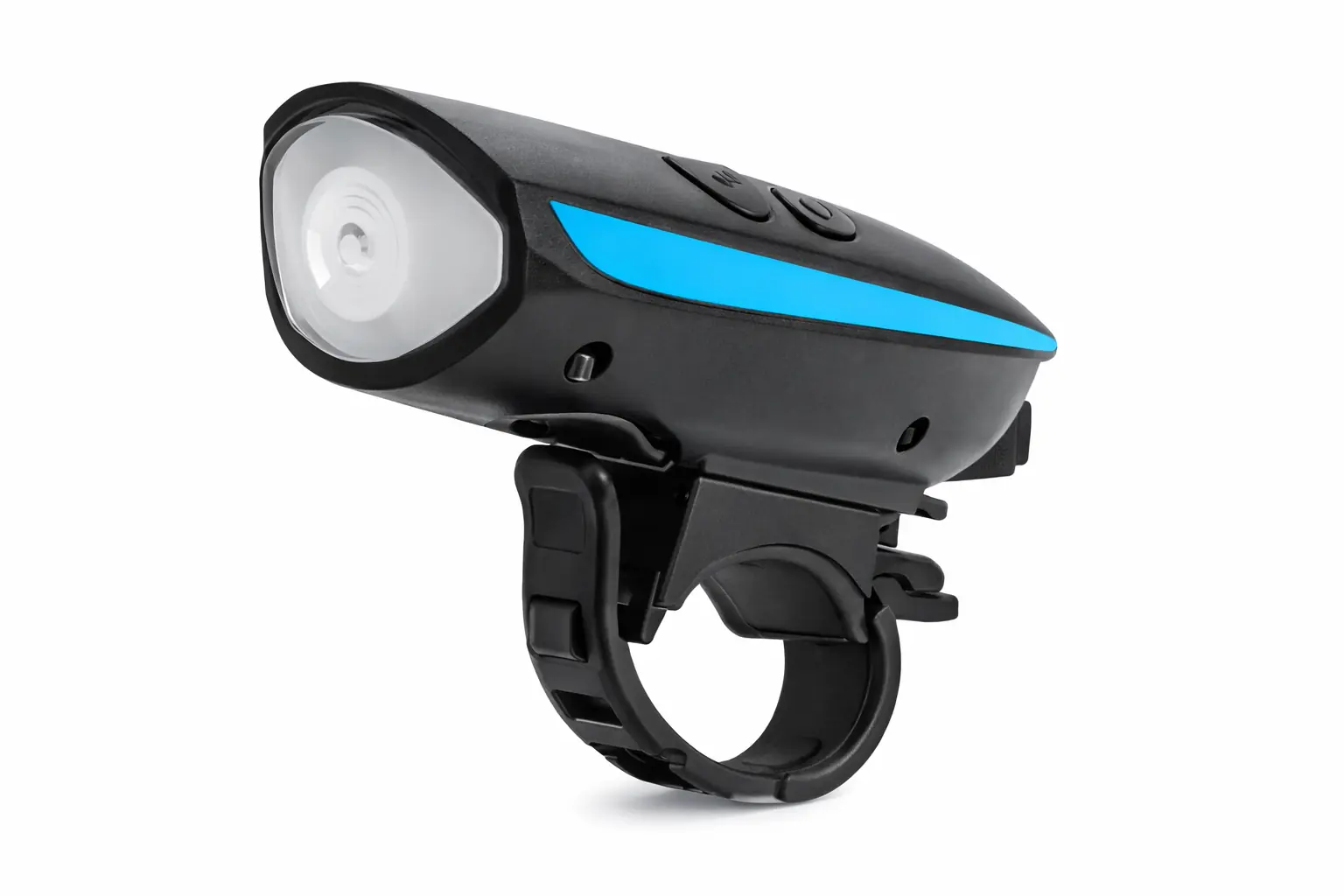 Farol Com Buzina Para Bicicleta Led Branco Com Som Alto, Iluminação Potente E Suporte No Guidão