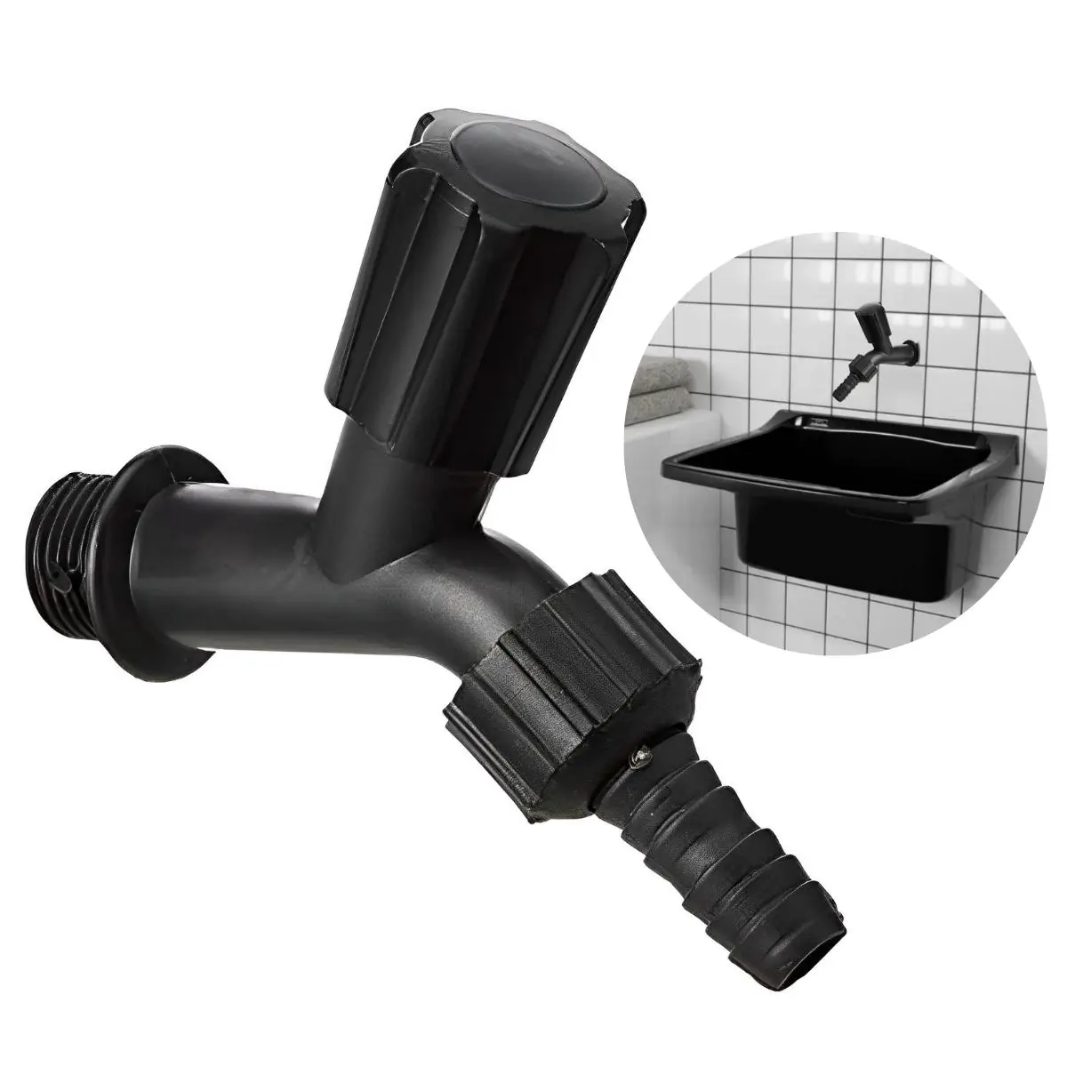 Torneira Plástica Simples Para Jardim E Tanque 1/2" | Kaztec