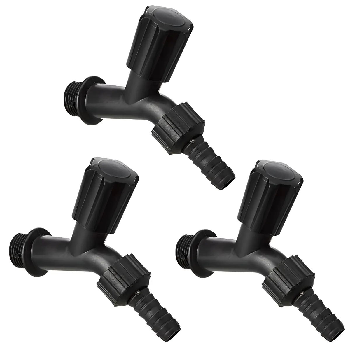Torneira Plástica Simples Para Jardim E Tanque 1/2" | Kaztec | Kit 03 Un