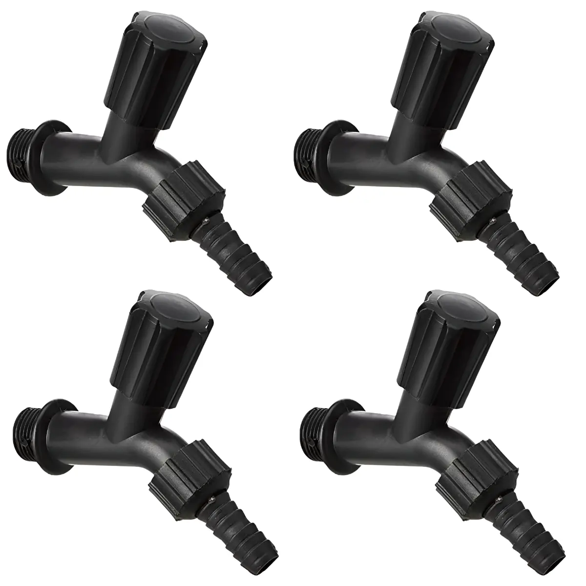 Torneira Plástica Simples Para Jardim E Tanque 1/2" | Kaztec | Kit 04 Un
