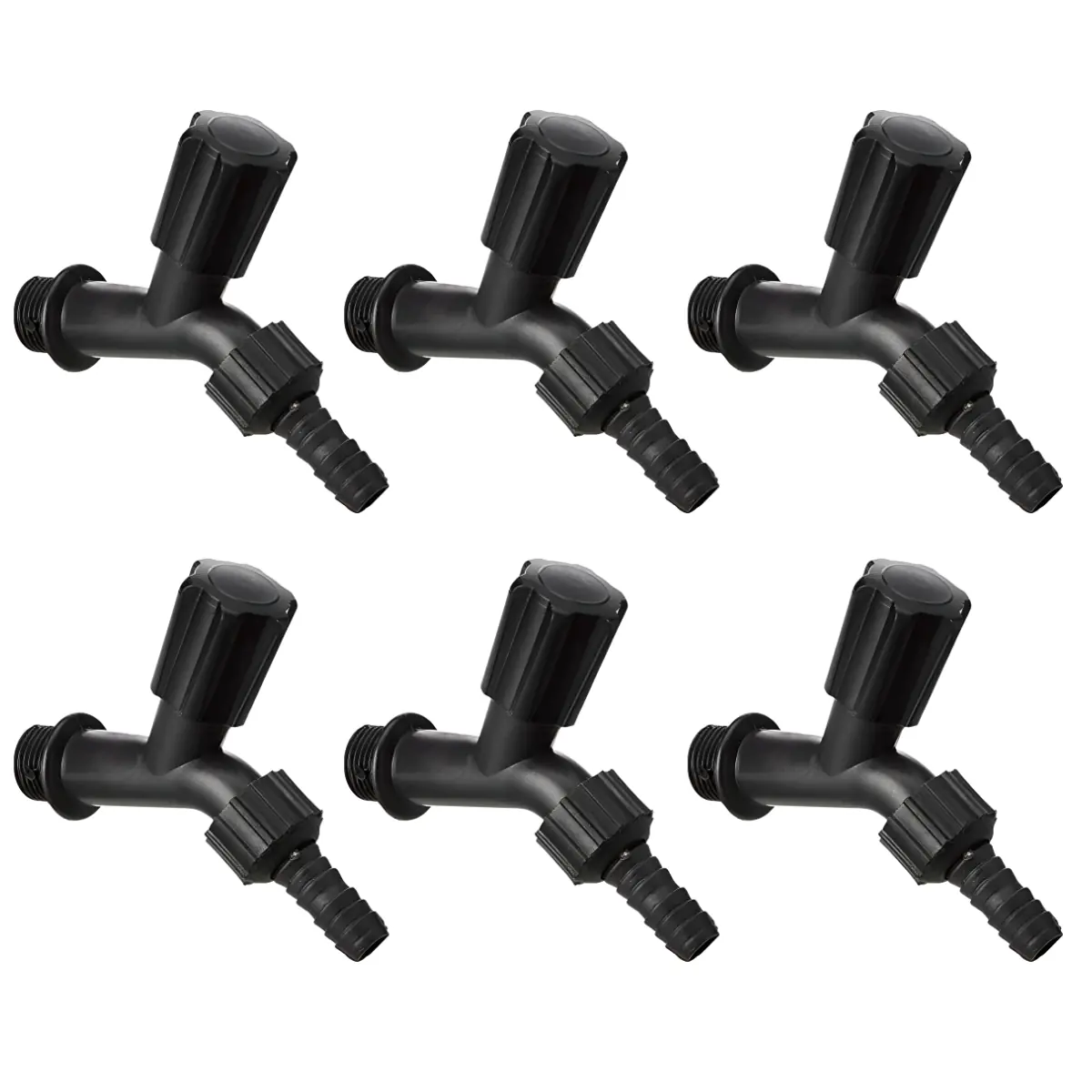 Torneira Plástica Simples Para Jardim E Tanque 1/2" | Kaztec | Kit 06 Un
