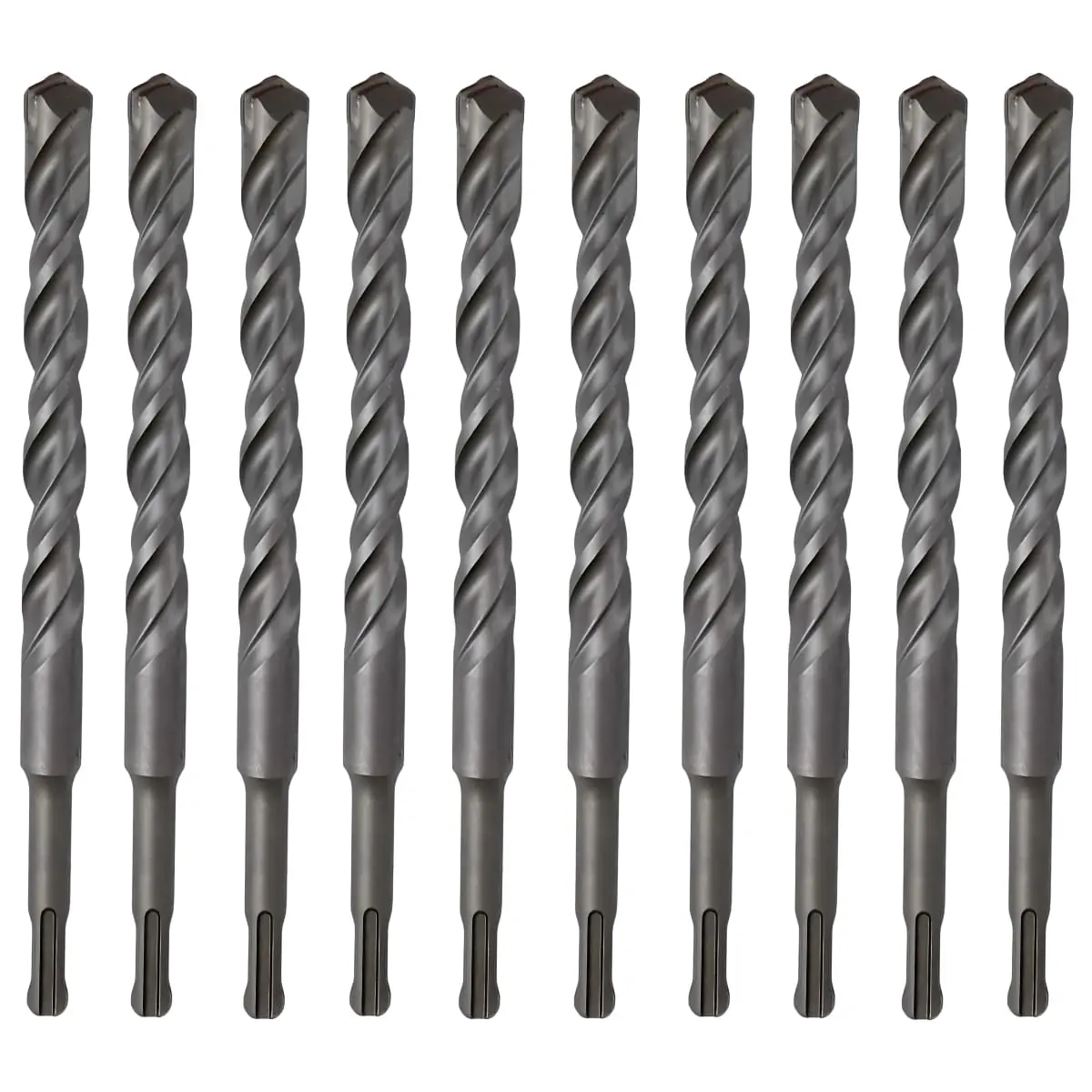 Broca Vídea Fura Parede Concreto 12mm X 160mm Encaixe Sds Plus | Fertak | Kit 10 Un