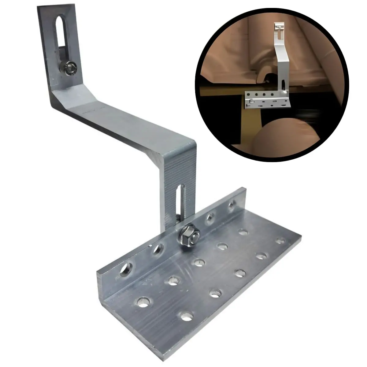 Estrutura Suporte Fixador Linha C Placa Painel Solar Alumínio E Inox Para Telha Cerâmica E Cimento | Perfil Master